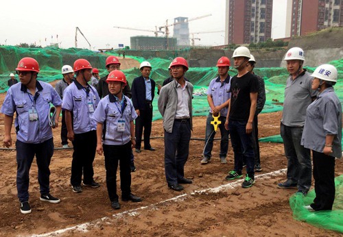 大秦置業公司:藍山水岸項目基坑驗槽順利推進