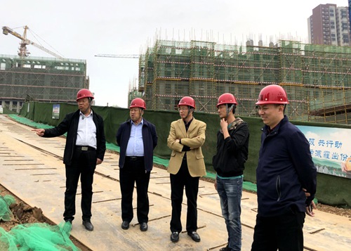 陜煤集團戰略規劃部檢查指導藍山水岸項目