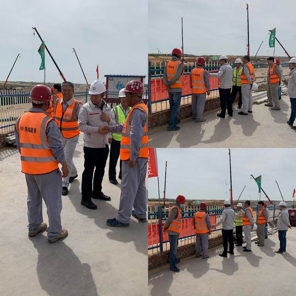 西北電力設計院有限公司董事長、黨委書記胡明深入陜煤建設天工公司施工現場慰問指導工作