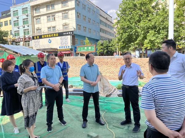 蒲城縣人大常委會副主任一行深入蒲城縣槐院里歷史文化街區項目進行視察