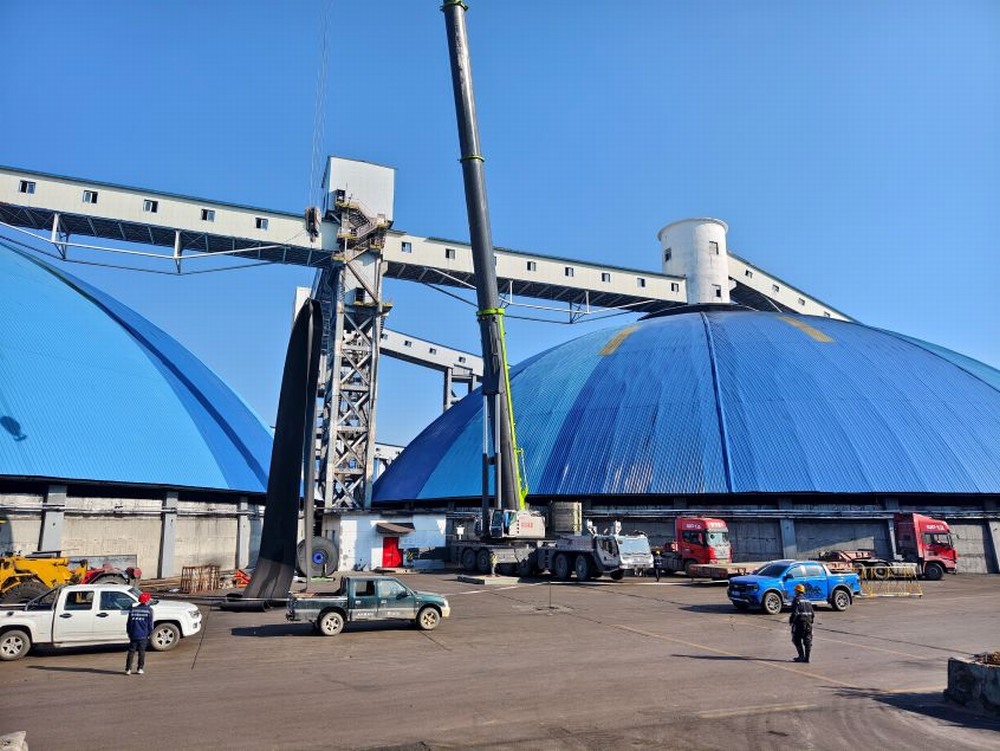 陜煤建設洗選煤運營公司第三項目部:風雨無阻保生產,103 膠帶機更換帶面工程紀實